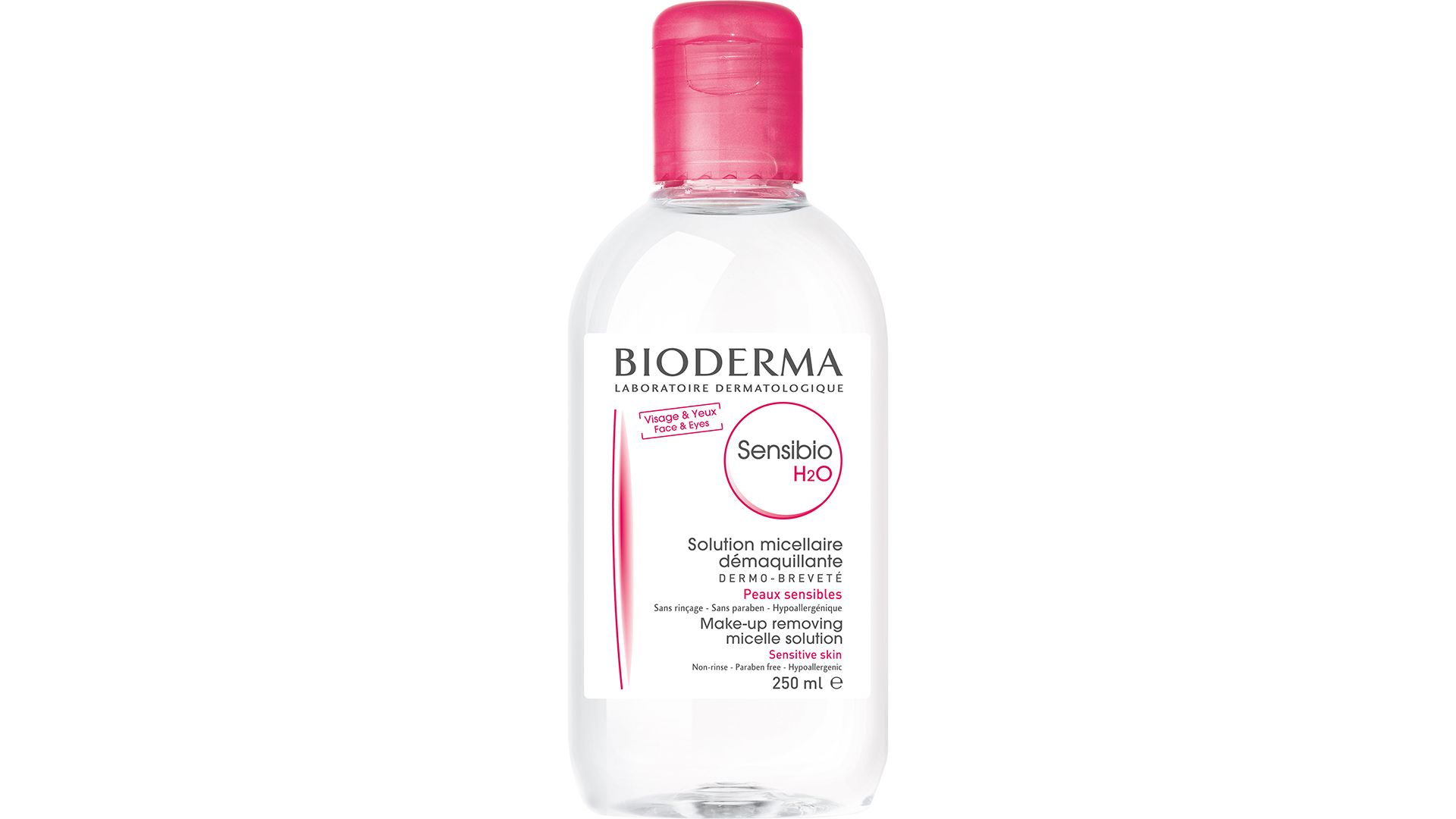 Bioderma Sensibio H2O Micellar Cleansing Water and Makeup Remover Solution for Face and Eyes