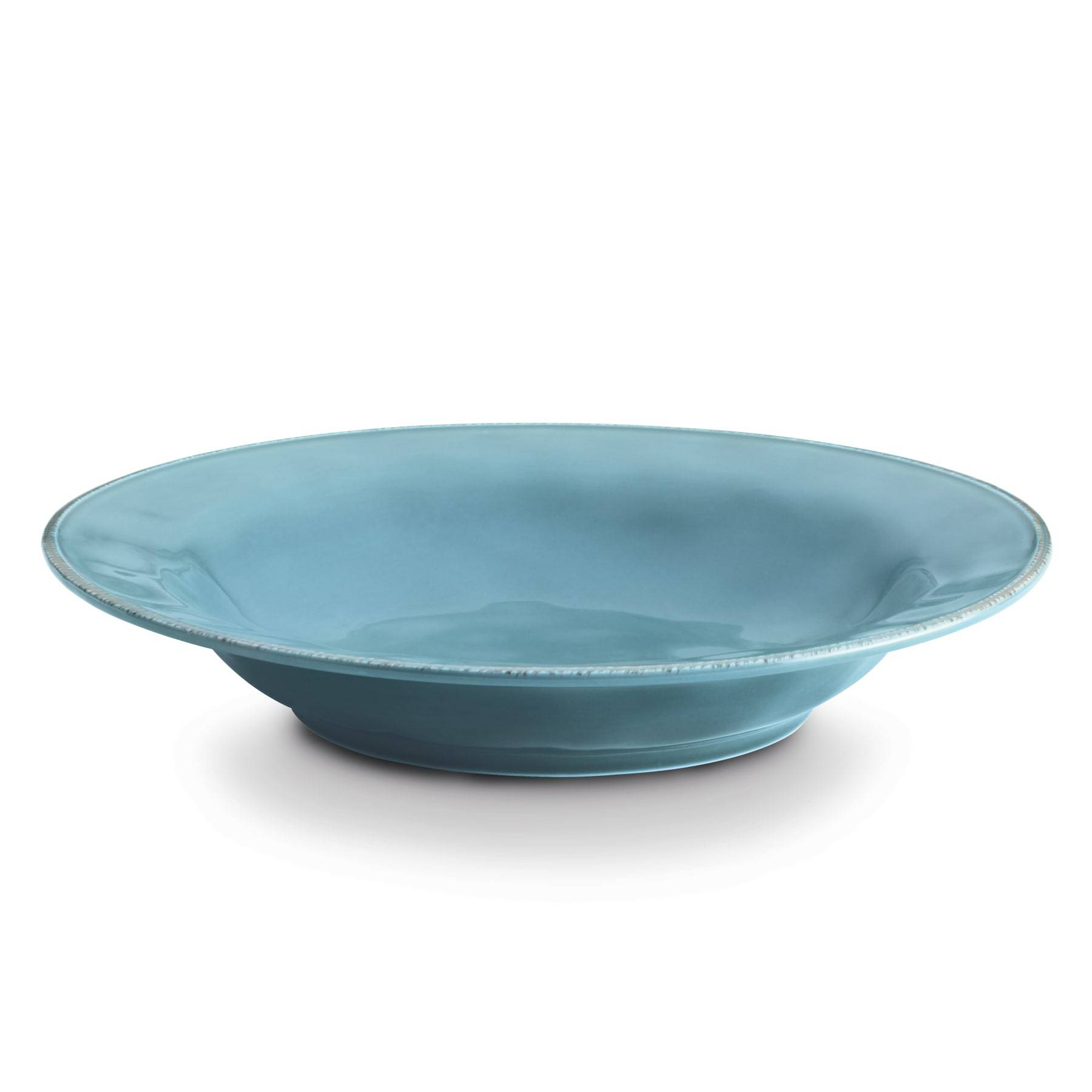 14-Inch Round Serving Bowl in Agave Blue