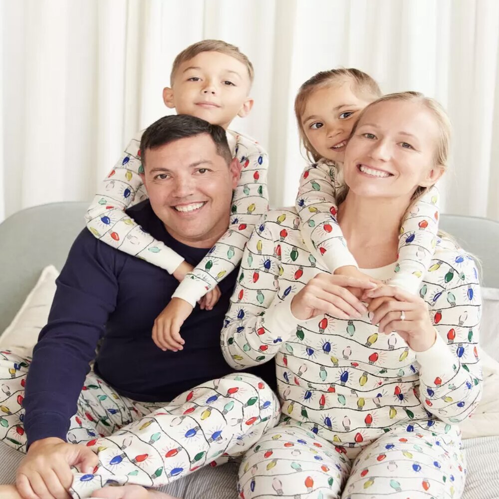 Matching Christmas Lights Pajamas