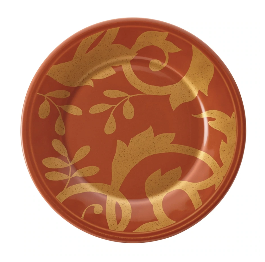 Gold Scroll 6-Inch Appetizer Plates Set