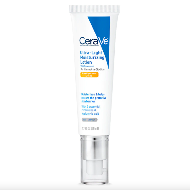 CeraVe Ultra-Light Moisturizing Face Lotion with Sunscreen SPF 30
