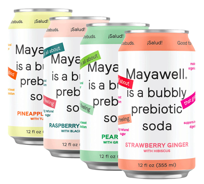 MAYAWELL Bubbly Prebiotic Soda