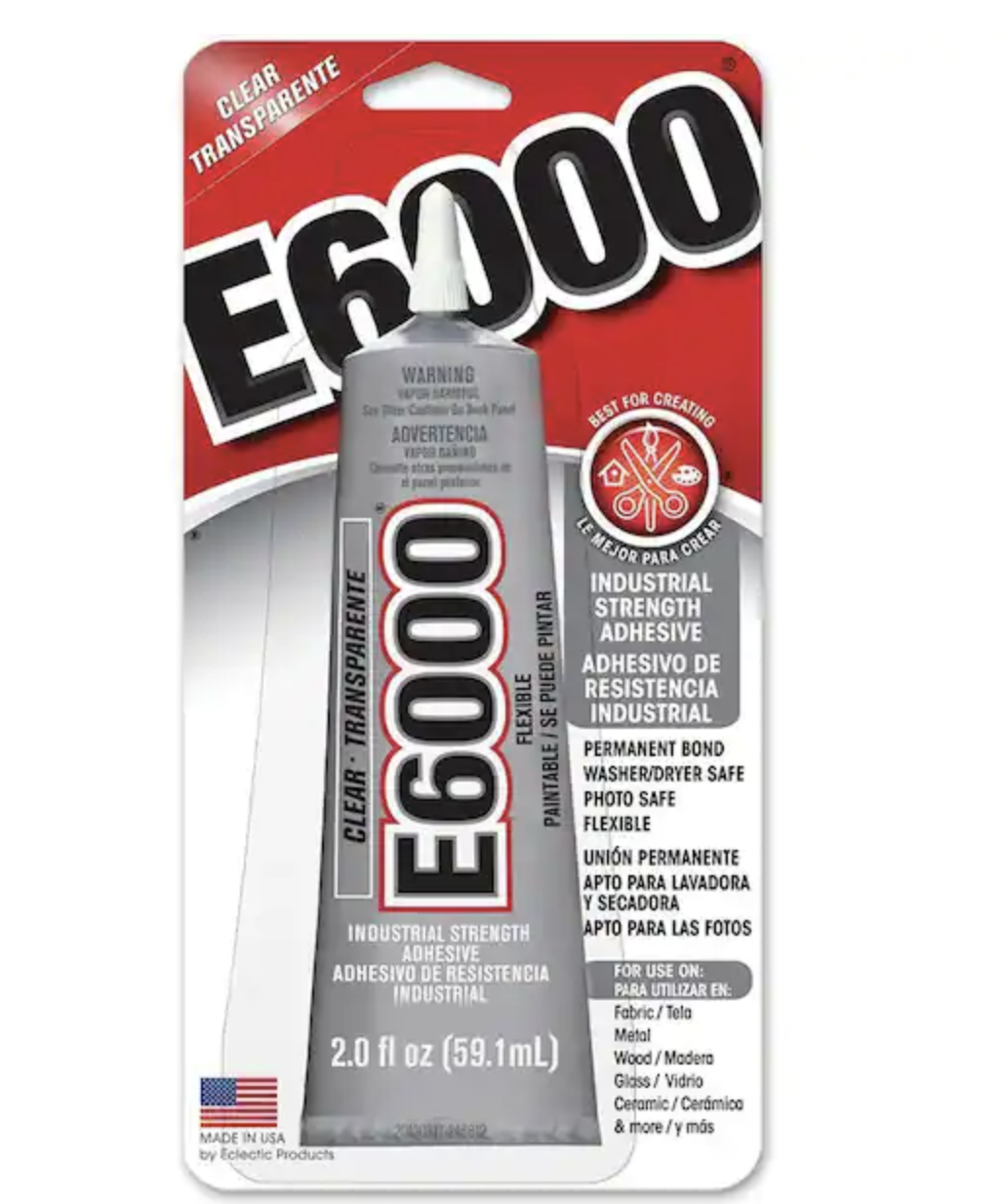 E6000 2 oz. Clear Adhesive