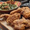 Southern Fried Chicken with Smoky Collard Greens      