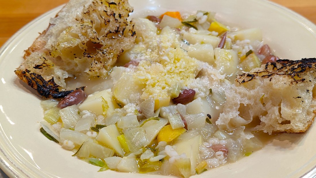 Minestrone with Barley and Beans