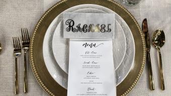 Marble place card