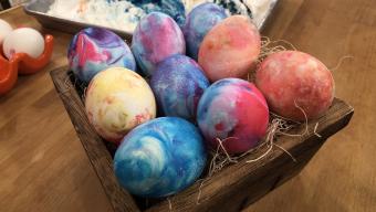 DIY Tie Dye Easter Eggs
