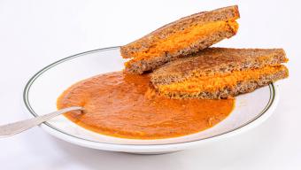 tomato soup grilled cheese