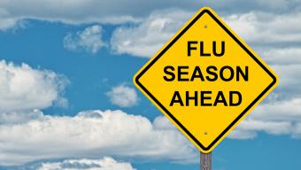Flu Season Ahead sign