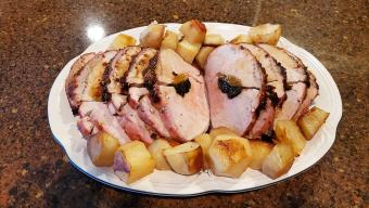 Sugar Plum Roast Made With Pork Loin