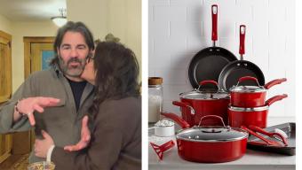 rachael red cookware for valentines day
