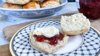 British Scones with Jam & Clotted Cream