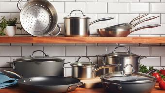 Rachael Ray Stainless Steel and Hard-Anodized Nonstick Cookware
