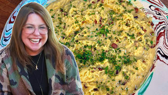 Spaghetti Squash Carbonara | Rachael Ray