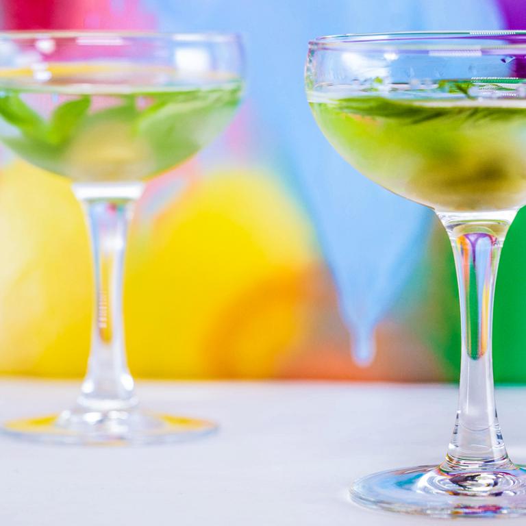 John Cusimano's Dirty Basil Martini Cocktail