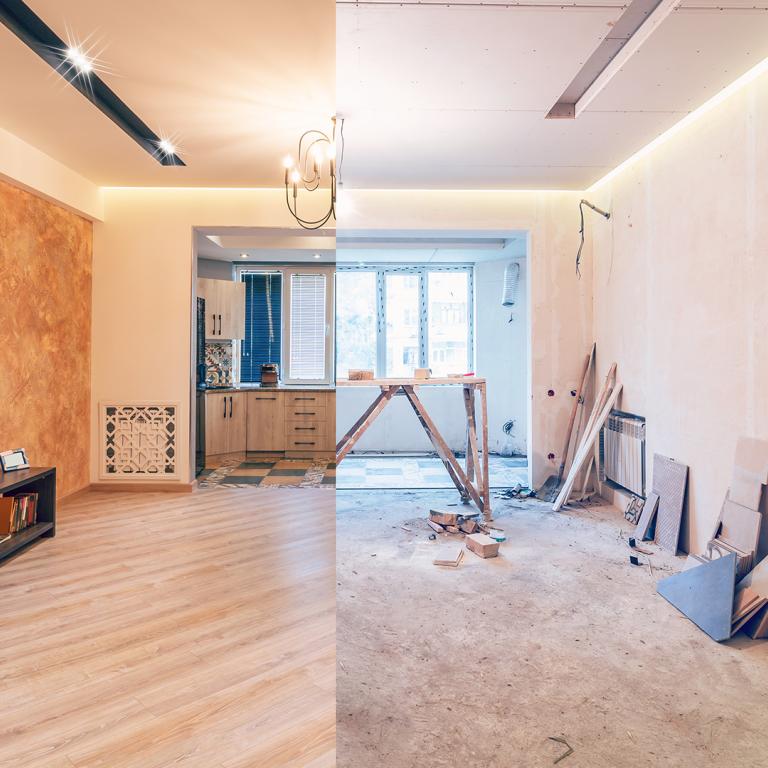 home renovation before and after
