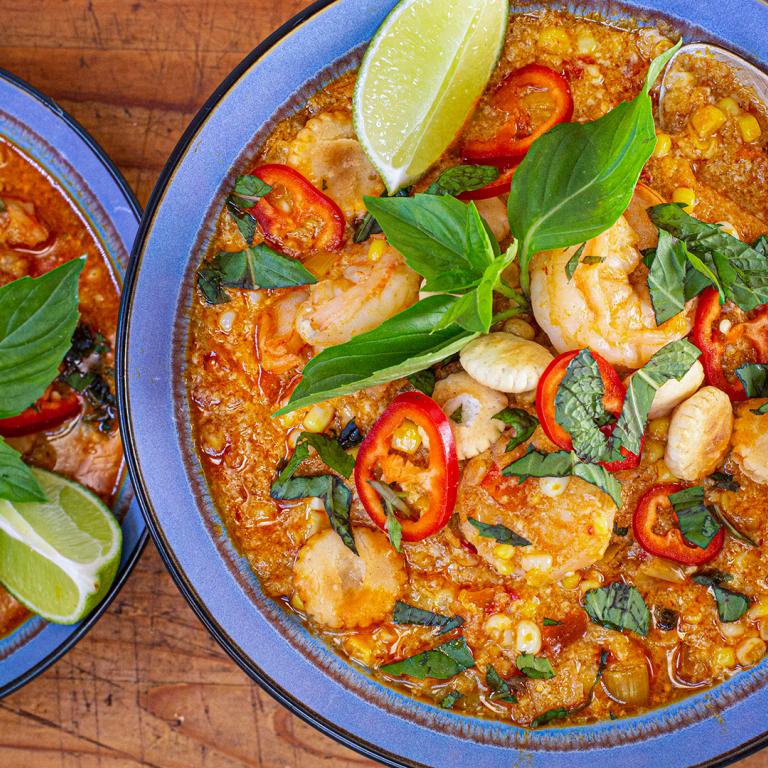 Thai Shrimp & Corn Chowder