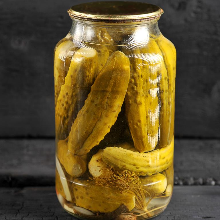 pickles in jar