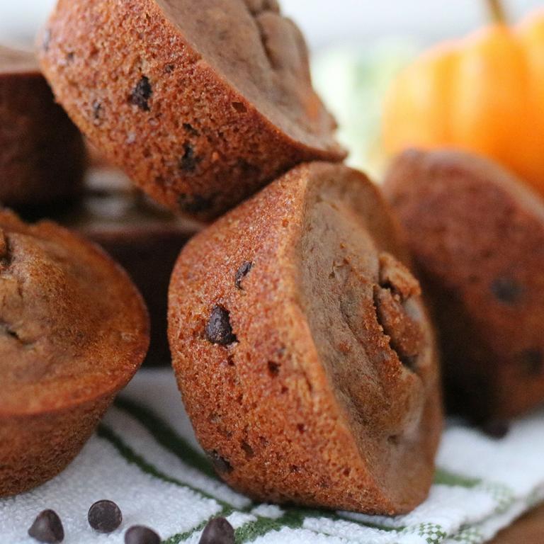 Gluten-Free Pumpkin Spice Muffins With Chocolate Chips
