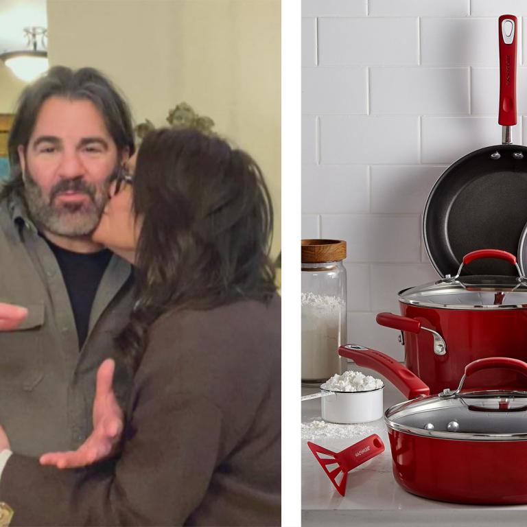 rachael red cookware for valentines day