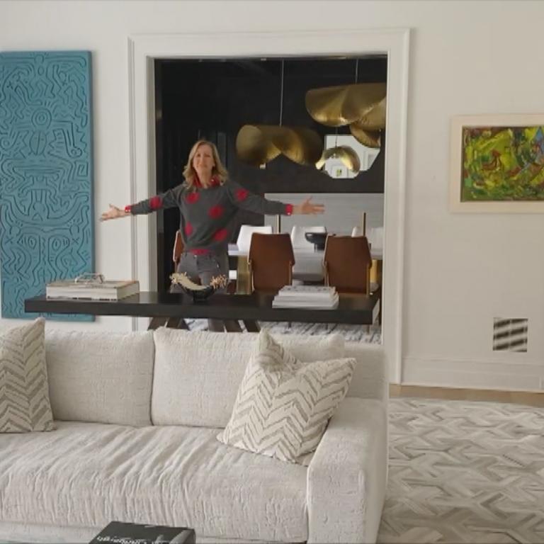 Lara Spencer in her Connecticut home