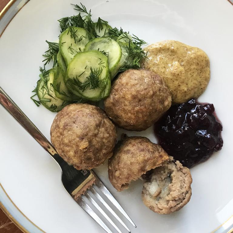 Sarah Rhodes' Cheese Stuffed Swedish Meatballs
