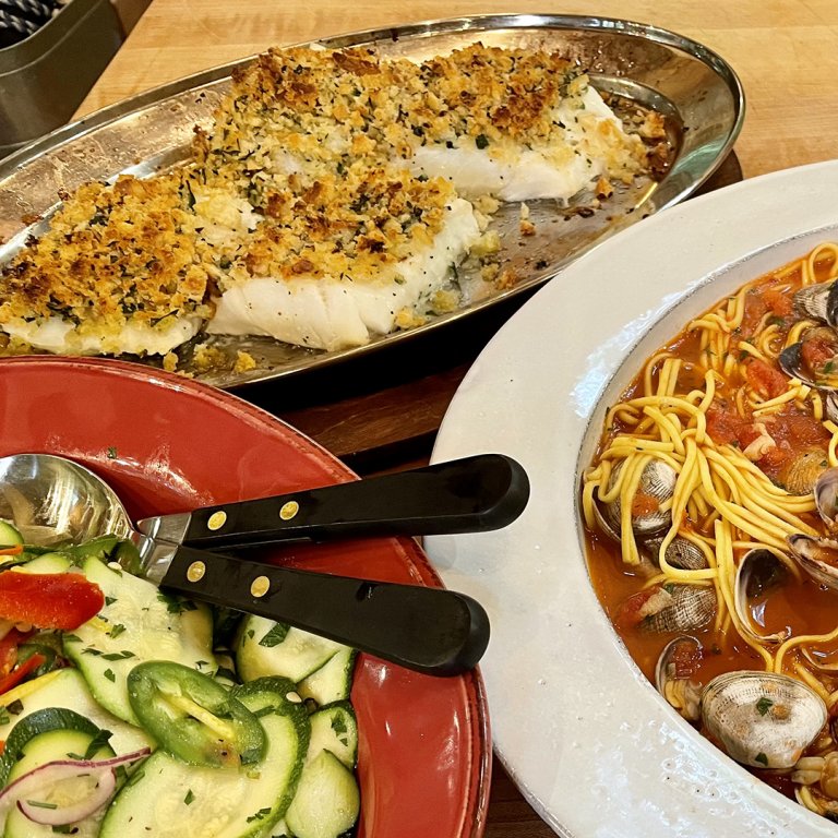 Baked Fish with Breadcrumbs