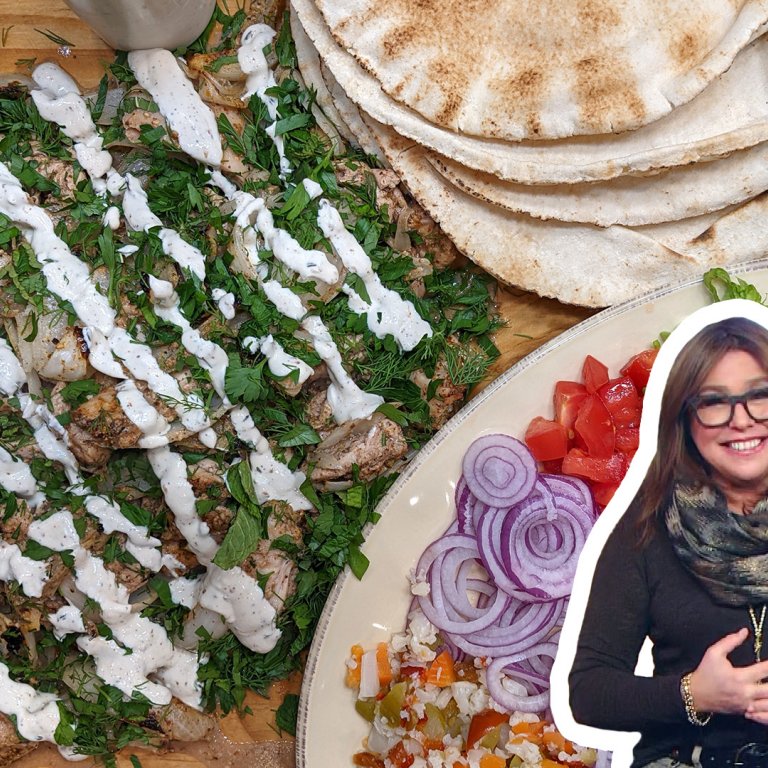 Za'atar Chicken Shawarma + Turmeric Rice Pilaf | Rachael Ray