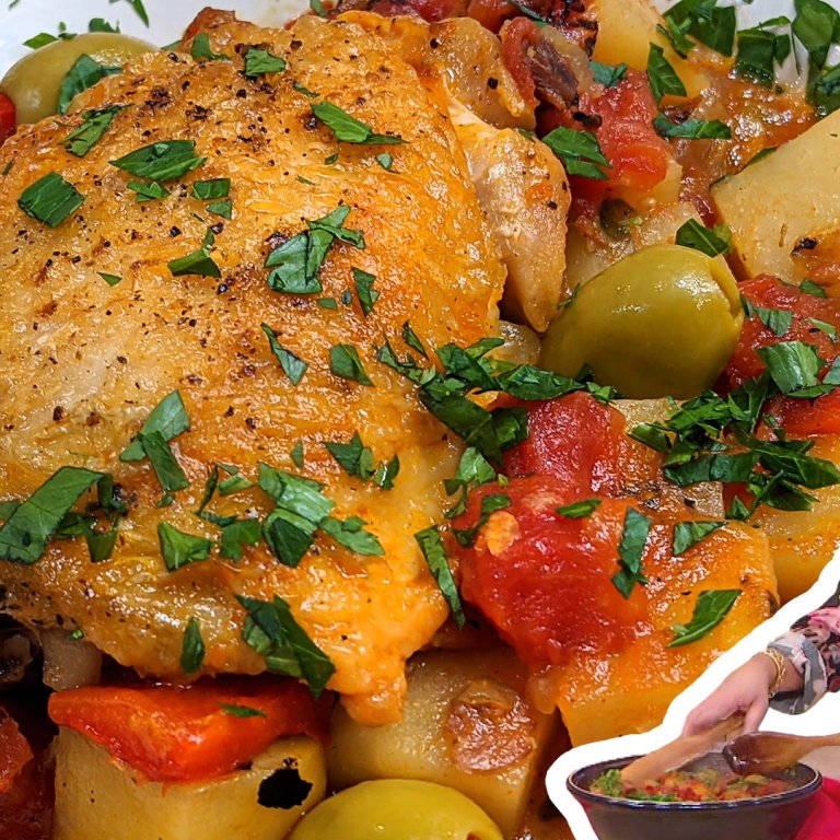 Spanish-Style Chicken Fricassee with Potatoes | Rachael Ray