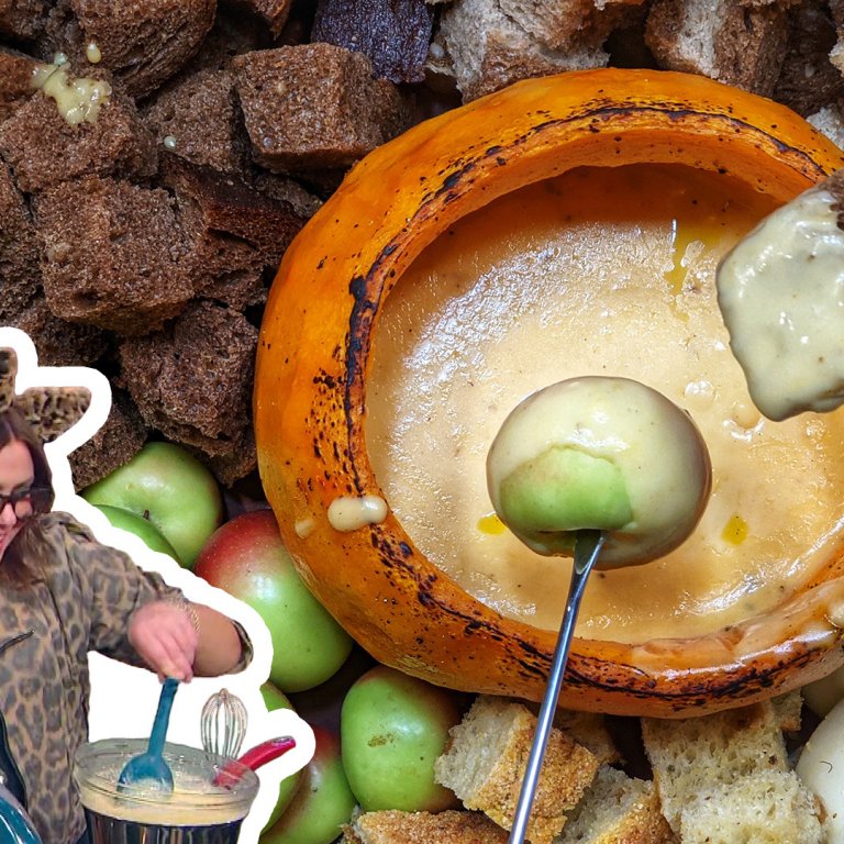 Fonduta-Filled Roast Pumpkin | Cheesy Halloween Snack | Rachael Ray