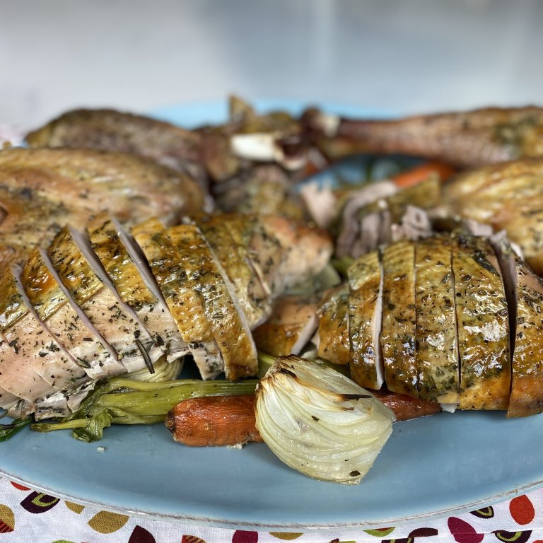 Dry-Brined Herb-Roasted Turkey with Ultimate Go-To Gravy