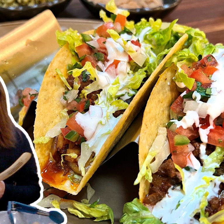 Beef and Chorizo Red Picadillo Tacos | Rachael Ray