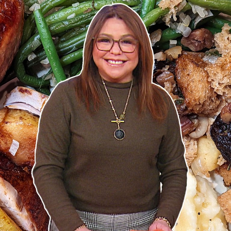 Spatchcocked Turkey with Chestnut Stuffing | Rachael Ray