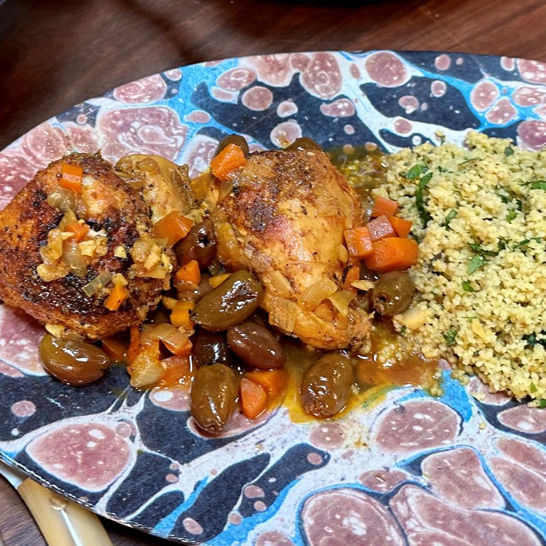 Easy Chicken Tagine with Chickpea Couscous