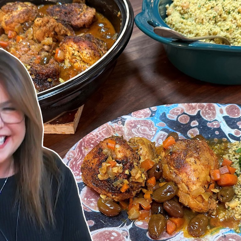 Easy Chicken Tagine with Chickpea Couscous | Rachael Ray