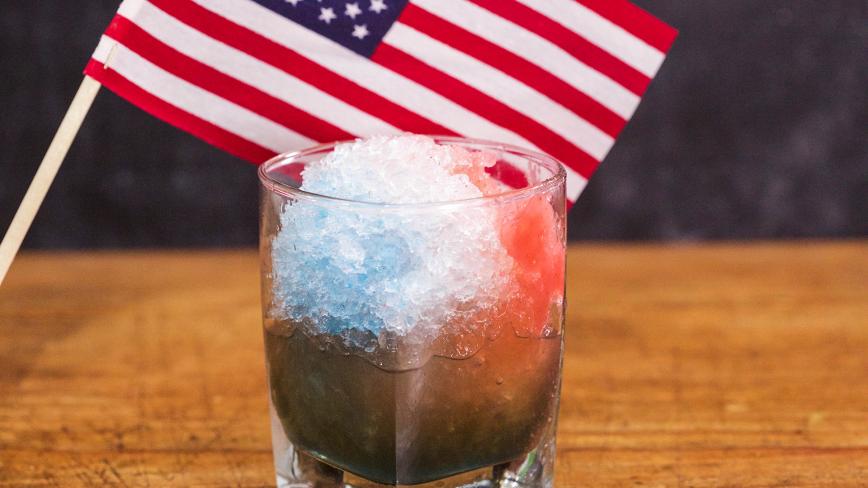 Clinton Kelly's Red, White, and Blue Snow Cones