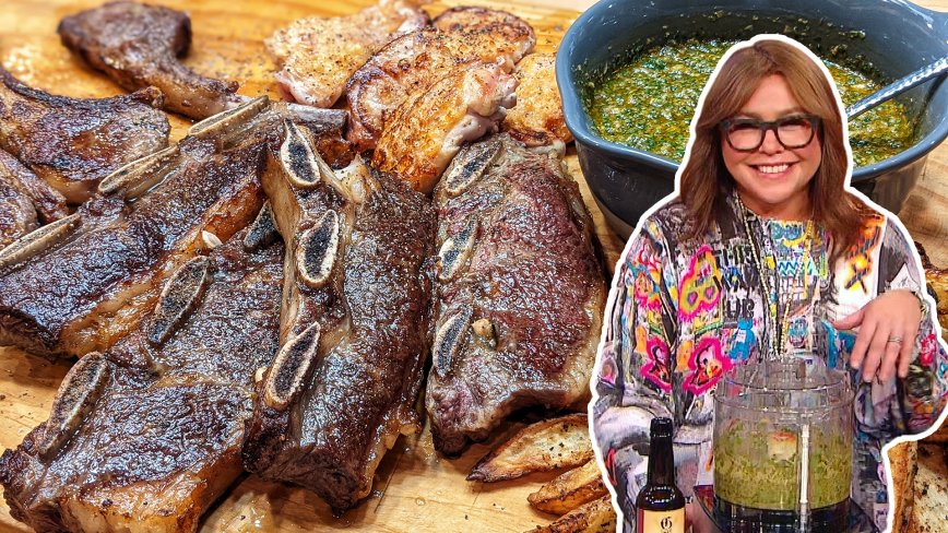 Caper Chimichurri with Mixed Grill | Rachael Ray