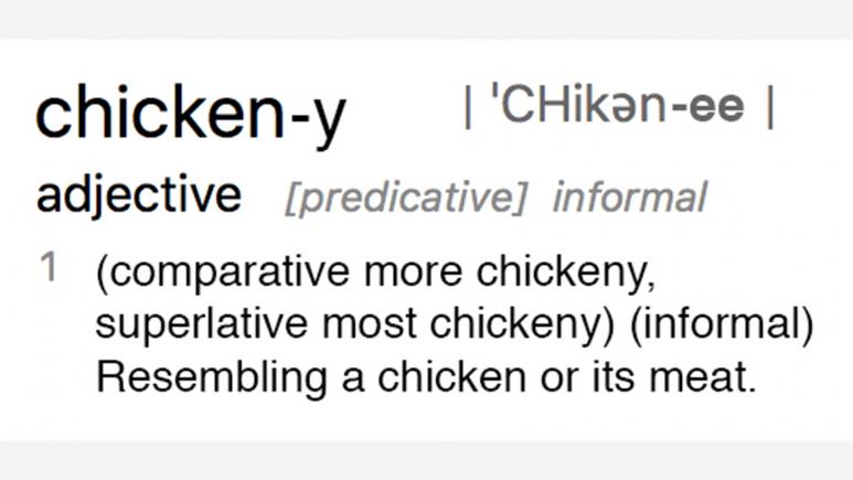 chickeny definition
