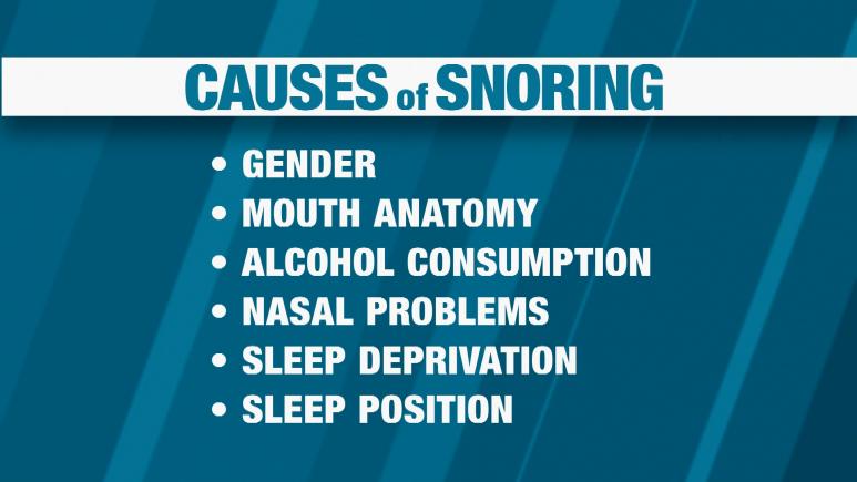 Causes of snoring graphic