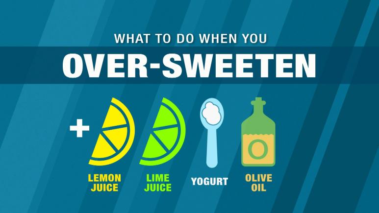 What To Do When You Over-Sweeten