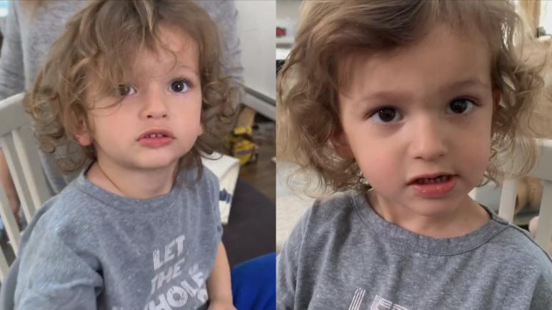 toddler haircut before and after