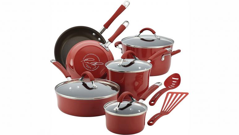 rachael ray cranberry red cookware