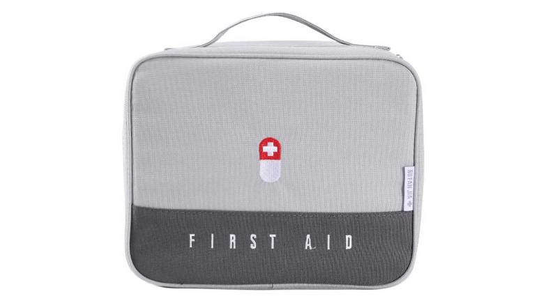 Zippered First Aid Bag with Pockets