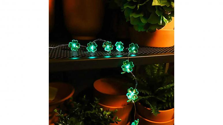 Shamrock LED String Lights for St. Patricks Day